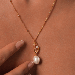 Pearls In The Stars 18K Gold Plated Necklace
