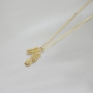 Angel Feathers 18K Gold Plated Necklace