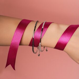 Plate White Tennis Bracelet (Personalised)