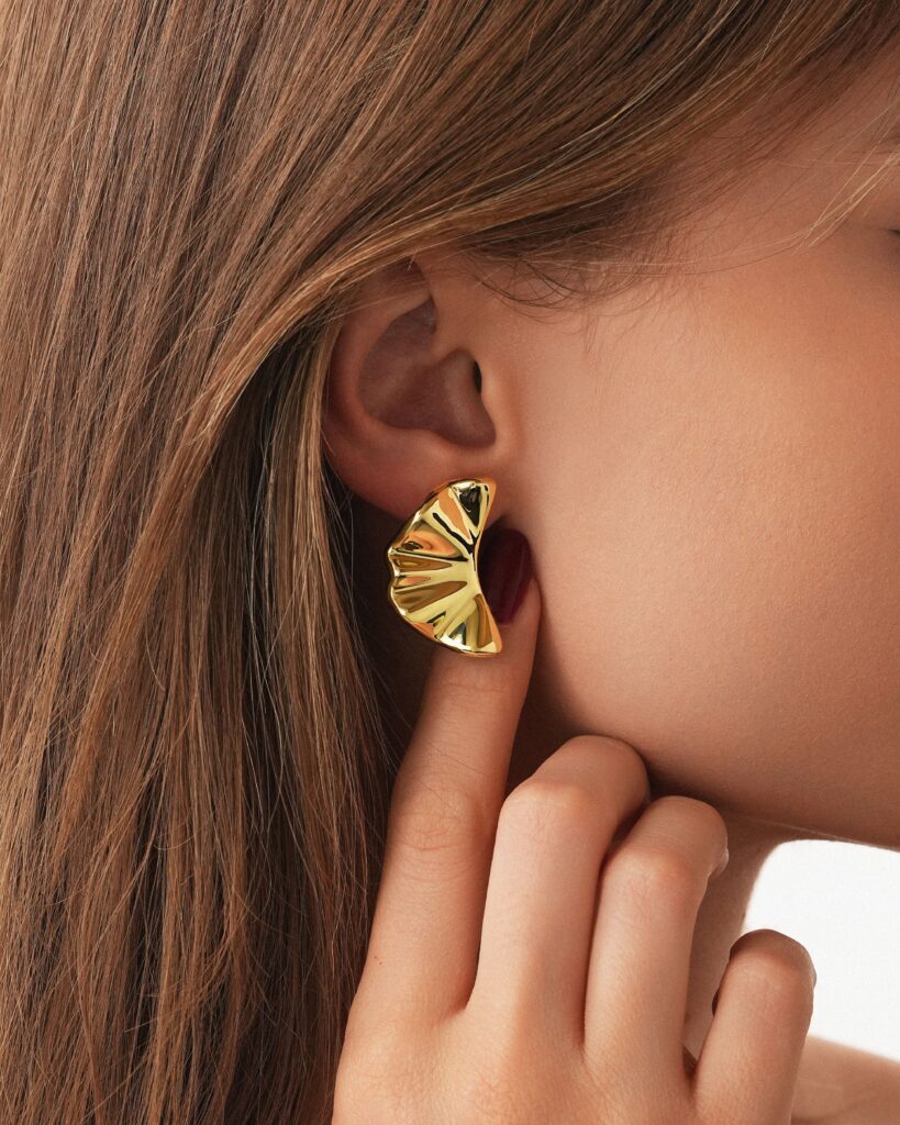 Croissant Gold Earrings