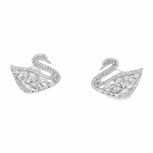 Crystal Swan Dazzle Earrings
