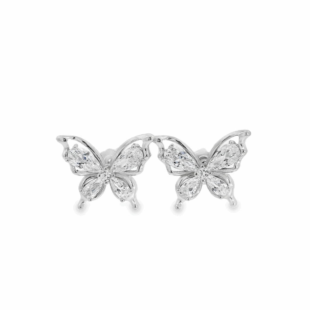 Sparkle Summer Butterfly Stud Earrings
