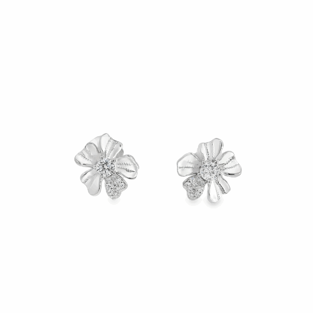Iced Frozen Daisy Studs