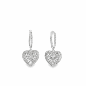 Iced Out Hearts Earrings