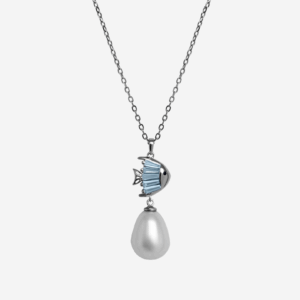 Lucky Fish Pearl Drop Necklace