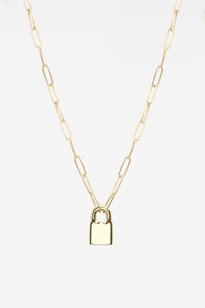 Locked Shackles 18K Gold Plated Necklace