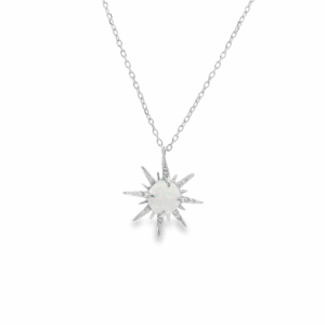 Opal Shining Sun Necklace