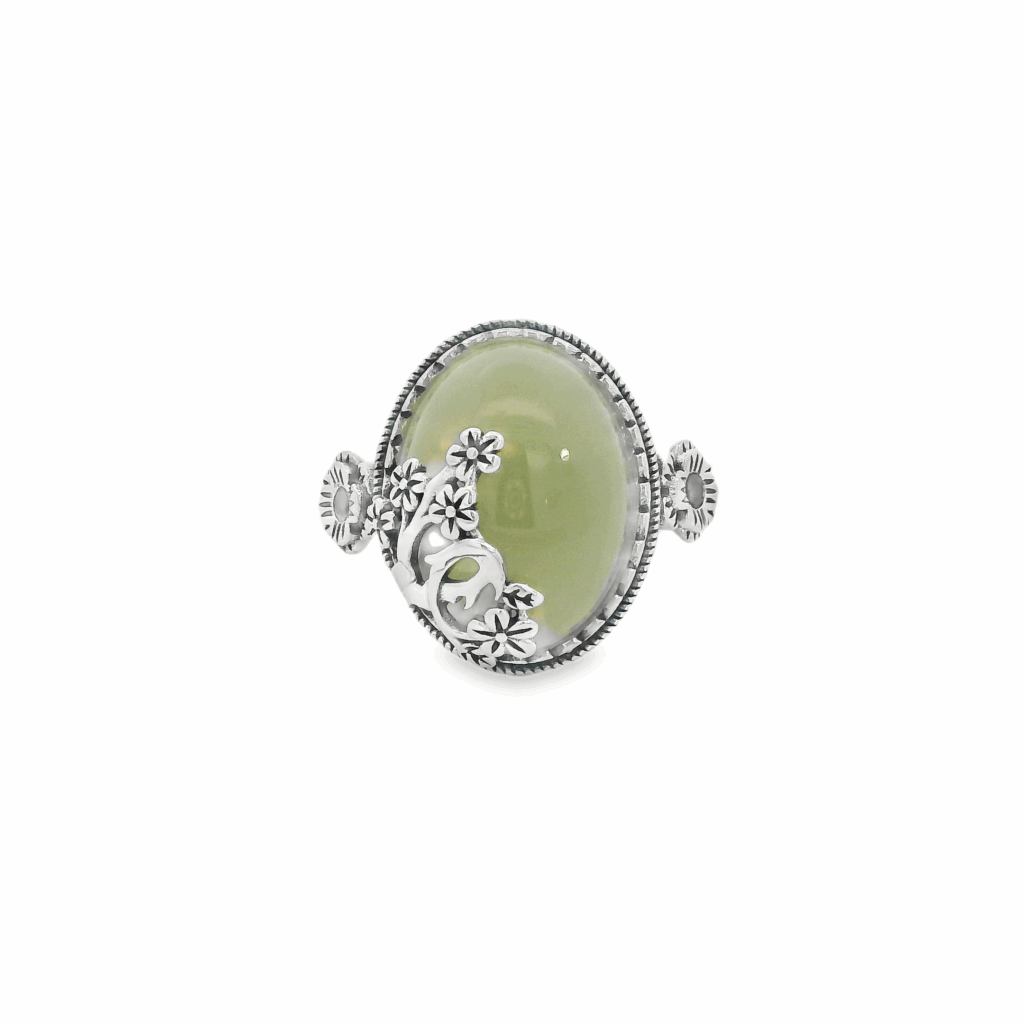 Green Aventurine Ancient Ring