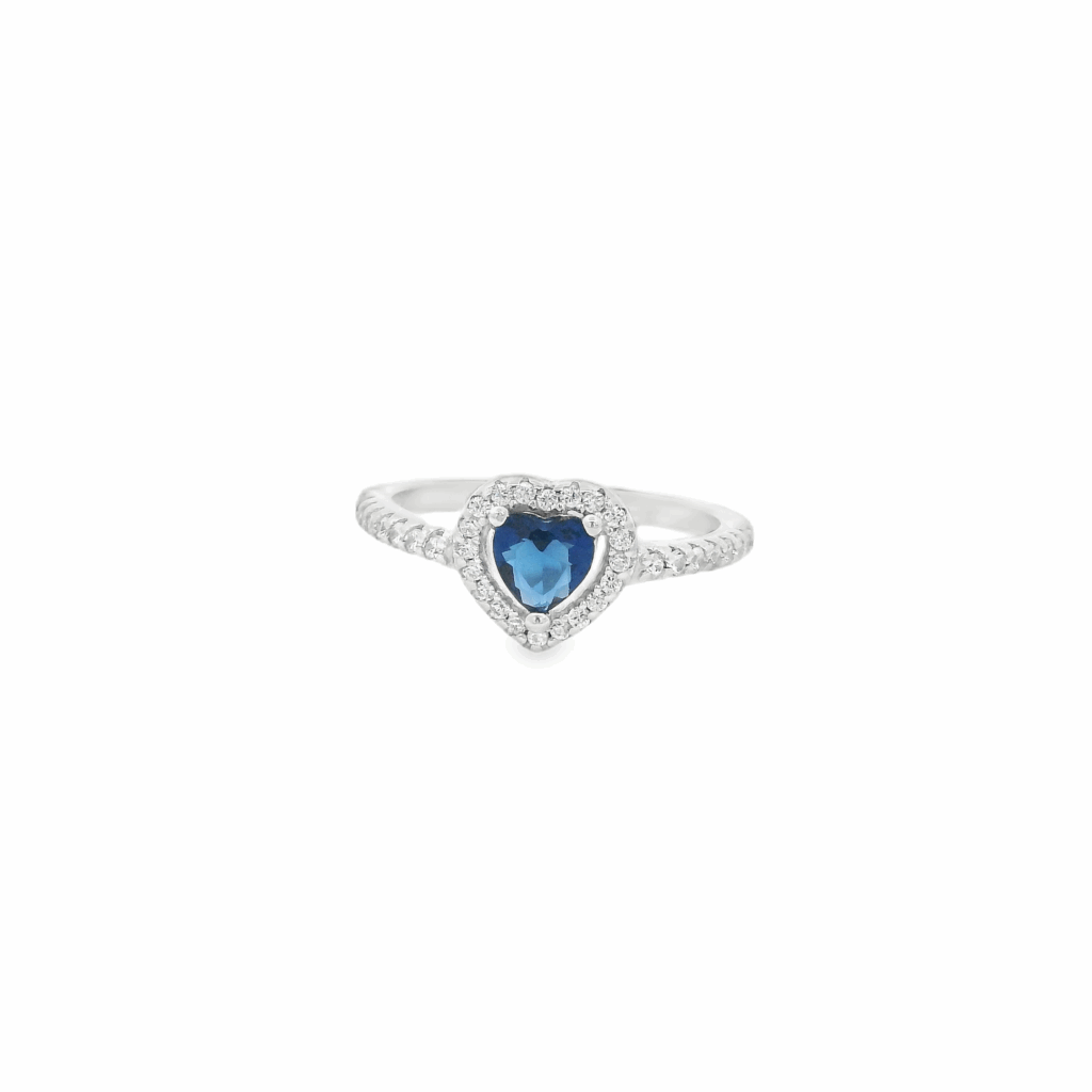 Blue Heart Dazzle Ring