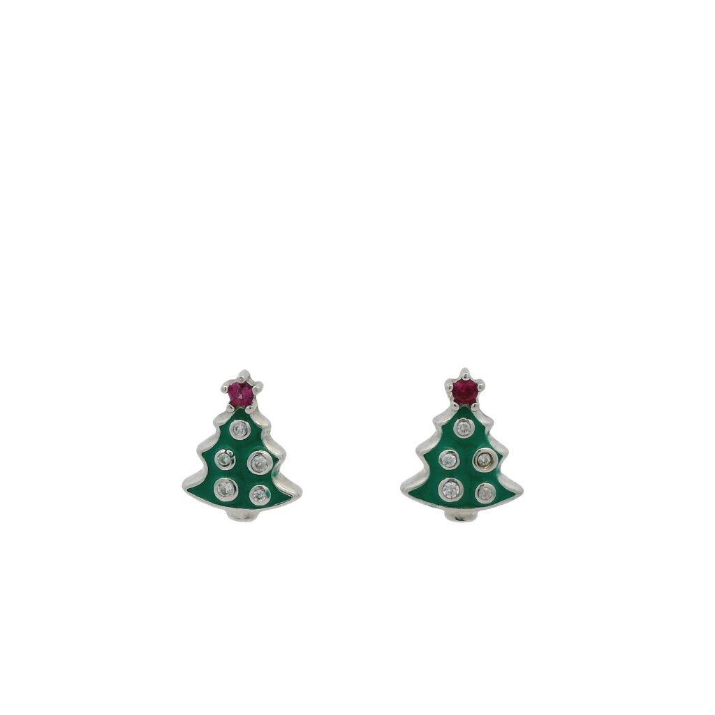 Christmas Tree Stud Earrings