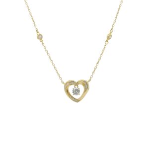 Gold Plated 18K Heart Pendant Necklace