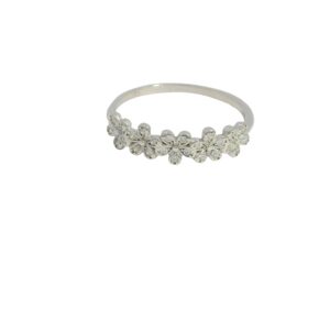 Floral Cluster Stackable Ring