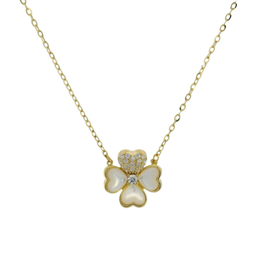 Four Leaf Clover Necklace 18K Gold Plated