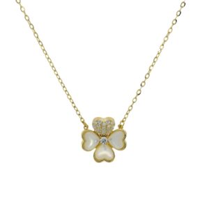 Four Leaf Clover Necklace 18K Gold Plated