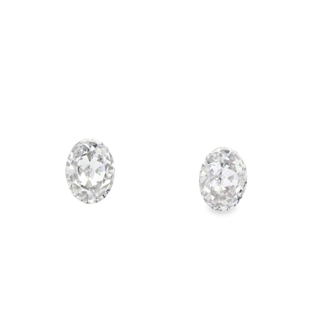 Oval Cut Stud Earrings