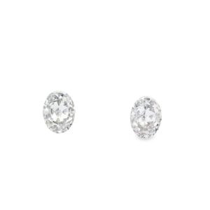 Oval Cut Stud Earrings