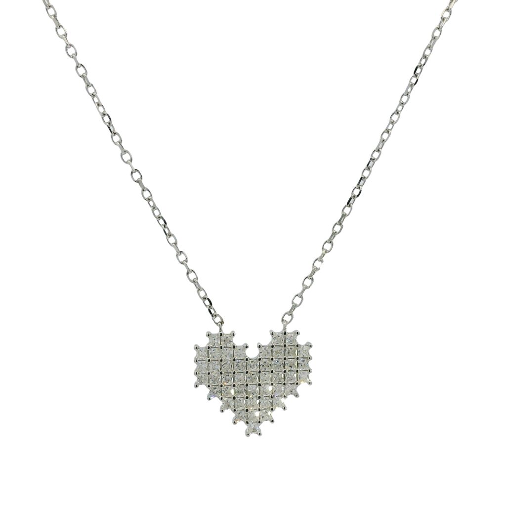 Pixel Heart Necklace