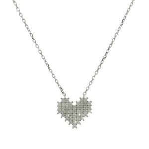 Pixel Heart Necklace