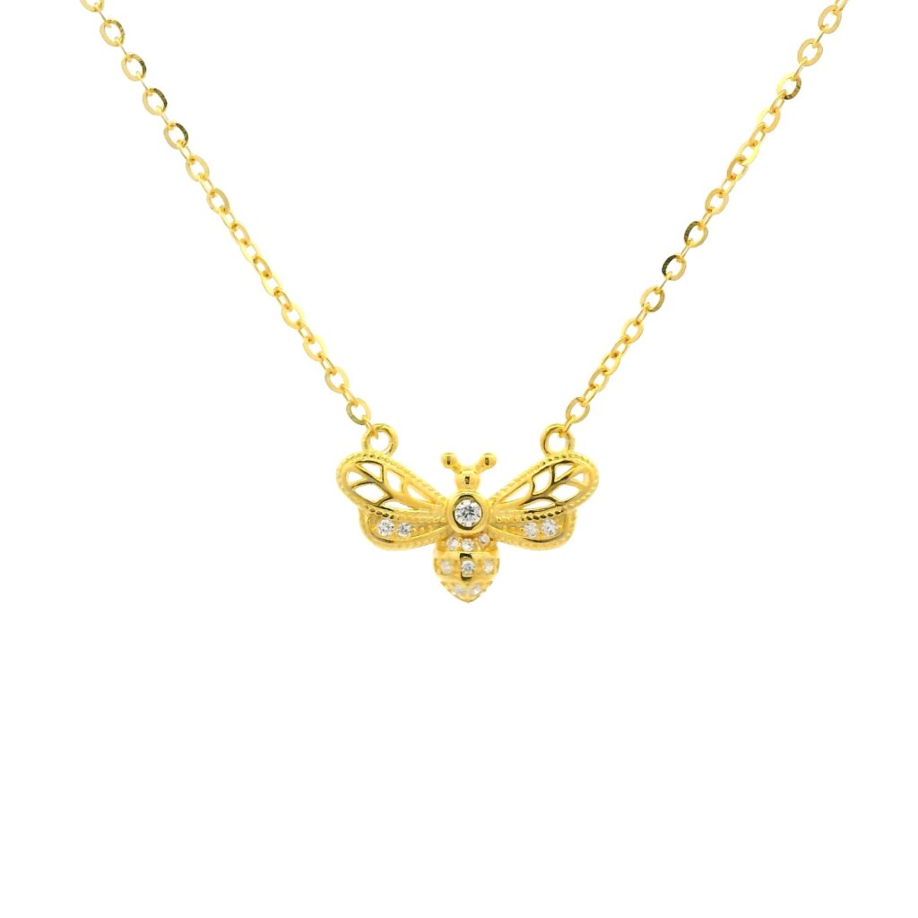 Honeybee Charm Necklace